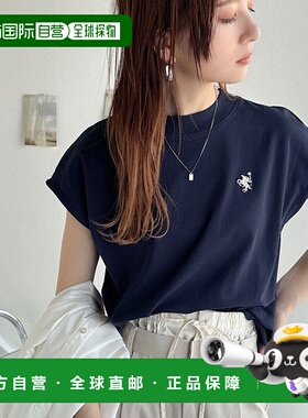 日本直邮Classical Elf 纯棉刺绣法式圆领T恤 [C04519EW012680]