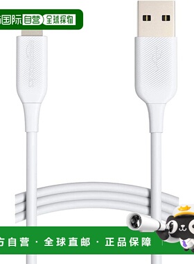 【日本直邮】Amazon Basics亚马逊倍思 充电线1.8m 白色 L6LM-A-G