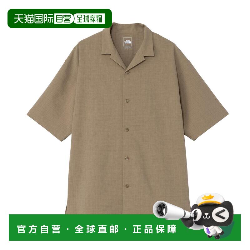 日本直邮北面THE NORTH FACE 短袖透气印花图案防晒衬衫 男女同款图片