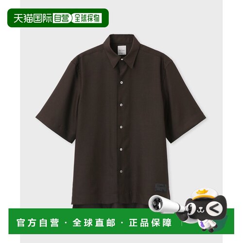日本直邮Paul Smith 男装 短款Logo印花短袖衬衫 263317 427B