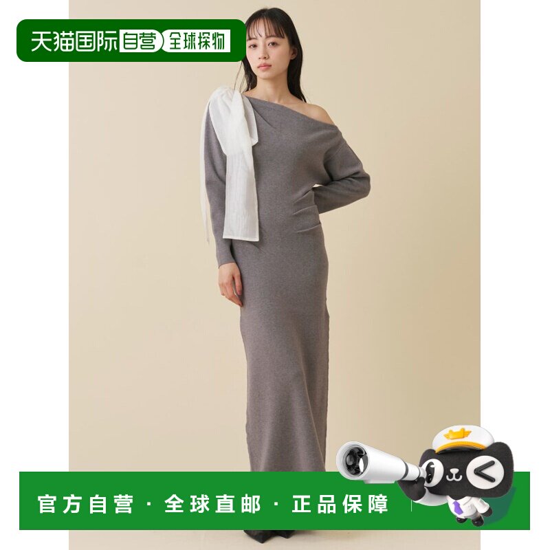 日本直邮SNIDEL 针织连衣裙 灰色 黑色  免费送货性感图片