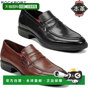 商务鞋 日本直邮Rockport 乐福鞋 KEENAN 一脚蹬真皮牛皮通勤R 男士