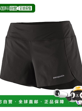 日潮跑腿Patagonia巴塔哥尼亚女士短裤黑色运动休闲BLK24658女款