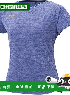 【日本直邮】Mizuno美津浓 女士网球/羽毛球服 速干72MA1203 蓝色