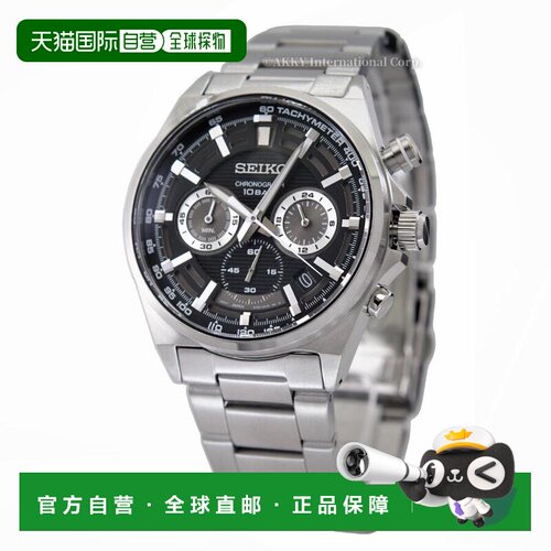 日本直邮 SEIKO 手表 石英 计时码表 100M 防水表盘 Overseas 型