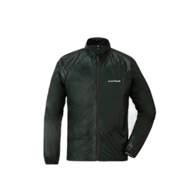 日潮跑腿Montbell蒙贝欧男轻防风皮肤衣防晒衣透气防水1103286