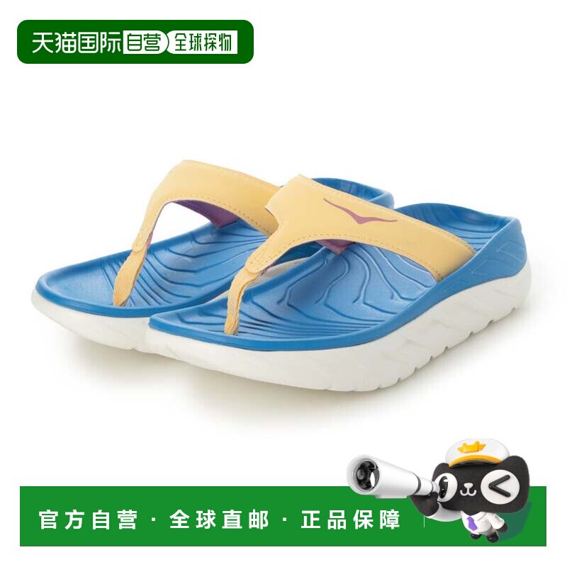 日本直邮HOKA ONE ONE 女士 Ola 恢复拖鞋 恢复凉鞋 黑斑羚色配海图片