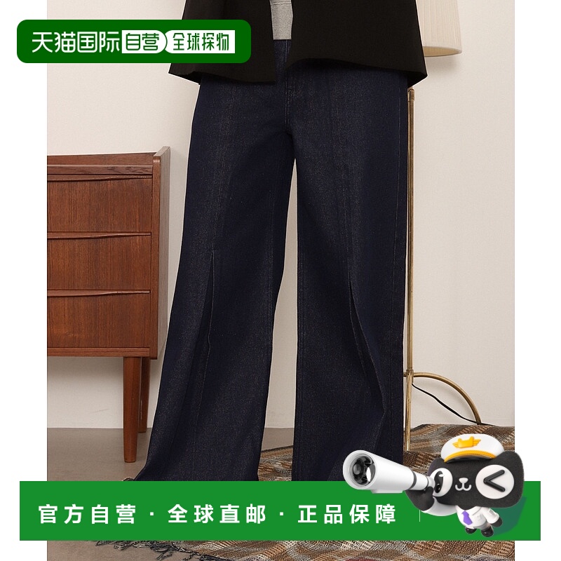 1h可退 日本直邮LUCY男装 中缝立体剪裁 宽松微喇牛仔裤 LU25AW10