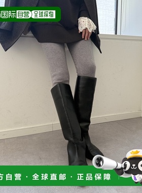 日本直邮DouDou 女装 美脚剪裁 里加绒针织 leggings 舒适保暖修