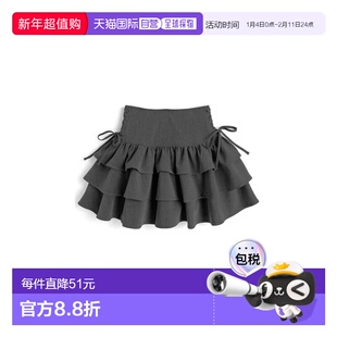 日本直邮日潮 GRL带衬里侧边系带迷你A字裙短裙半身裙AI230