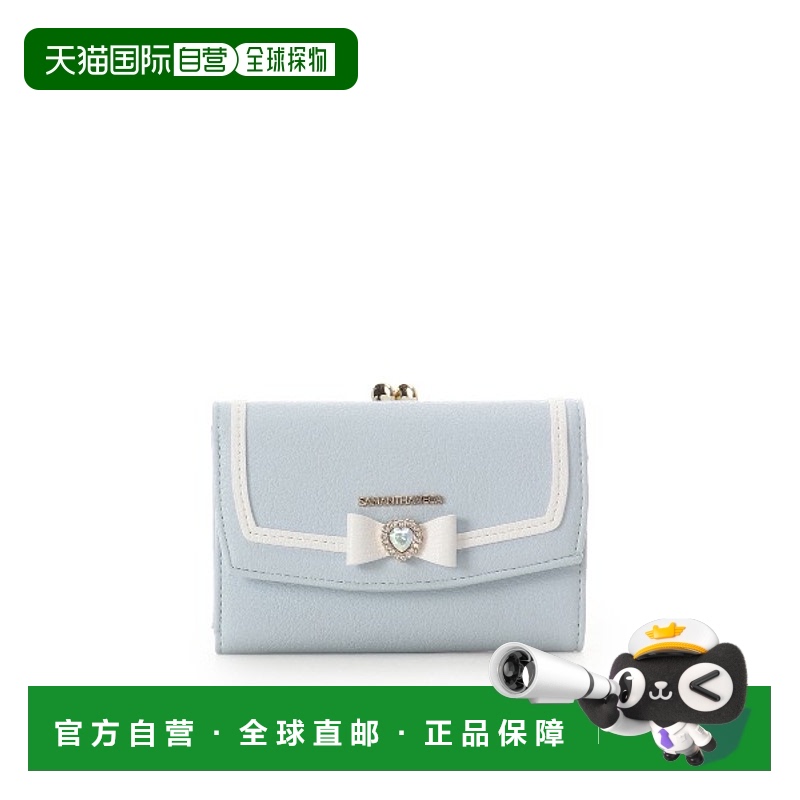 1h可退 日本直邮Samantha Vega 女士合成皮革折钱包 蕾丝心形装饰