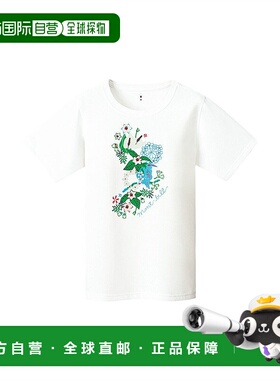 日潮跑腿Montbell蒙贝欧女士时尚T恤白色潮流百搭复古简约1114420