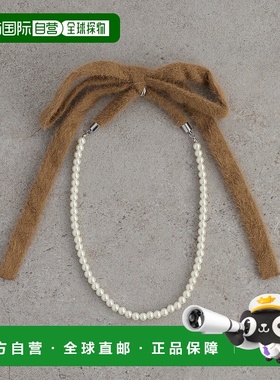 1h可退 日本直邮Discoat 女士 真鍮玻璃珍珠 尼龙聚酯 后飘带珍珠