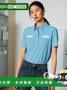 日本直邮LUCENT 女式比赛衬衫蓝色网球 XLP4717 女式短袖