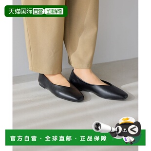 1h可退 日本直邮studio CLIP 女装 V口软乐平底女鞋 舒适柔韧 易