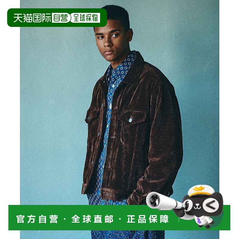 1h可退 日本直邮417 EDIFICE 男装 宽松版型 人字纹 绗缝外套 250