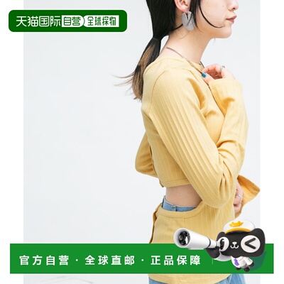 日本直邮KBF 女士背部镂空设计长袖T恤 KB4421V110