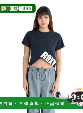 日本直邮ROXY NAIL IT 健身半袖T恤 25FWRST254544BLK 黑色 女士T