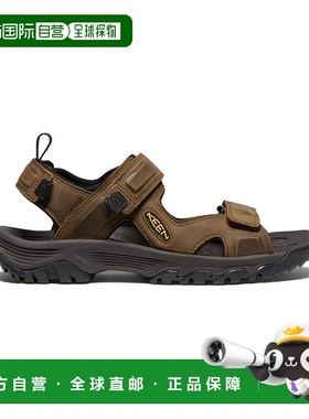 日潮跑腿Keen科恩 男士 Targhee 三趾凉鞋 Bison/Mulch 25 102242