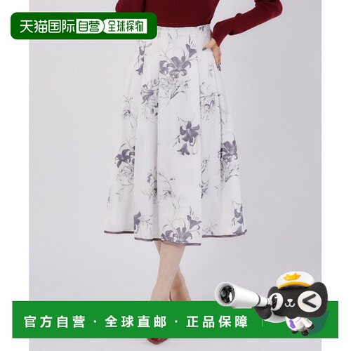 tocco closet 女装 秋日花卉提花缎面A字裙 后背【付后1h可退】