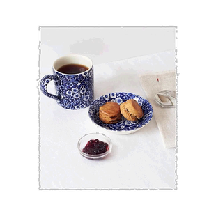 日本直邮日潮 AfternoonTea水果盘/蓝色印花/Burleigh HB24蓝色