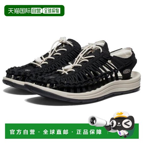 日本直邮KEEN Uneek Canvas 男士凉鞋 黑桦木拼色 1028564