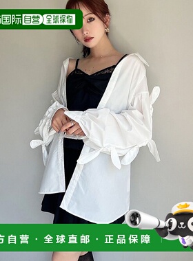 1h可退 日本直邮RESEXXY 女装宽松袖设计衬衫 大蝴蝶结装饰 15254