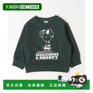 1h可退 日本直邮PEANUTS 儿童款Snoopy印花圆领卫衣 PNﾄﾞﾗｲｳﾗｹｼｬﾂ