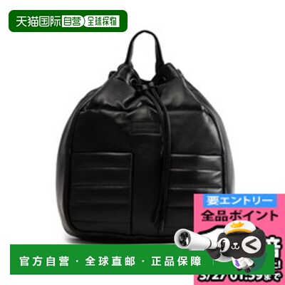 日本直邮Hunter 皮革抽绳背包黑色 UBB5500LHR-BLK
