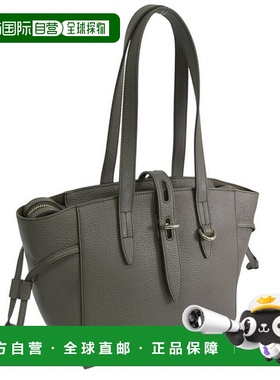日本直邮Furla 女士奥特莱斯皮革托特包卡其灰色FURLA NET TOTE S
