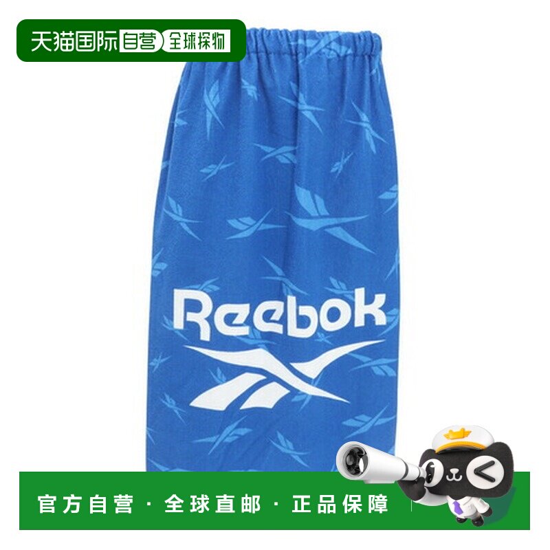 日本直邮锐步（REEBOK）游泳印花长浴巾 80cm长 大码 [125411 BL]
