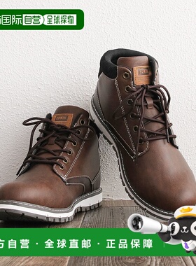 日本直邮Edwin Boots 男士防水防滑系带短靴黑色男靴短款易走动易