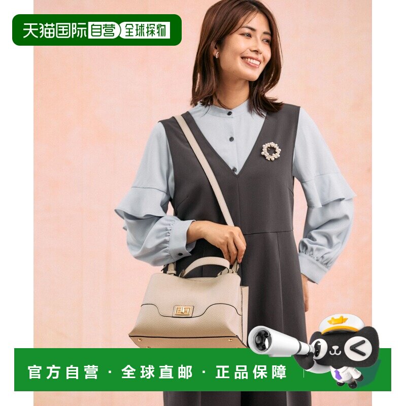 GLOBAL WORK 女士 2WAY金属单手柄包 仿皮质感 620978斜挎包