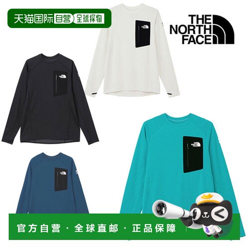 日本直邮The North Face 北面 男士长袖T恤 NT12523 EX DRY DOT C