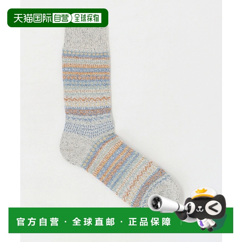 1h可退 日本直邮ROTOTO 男装 北欧风图案袜子 半拉链设计 1335500