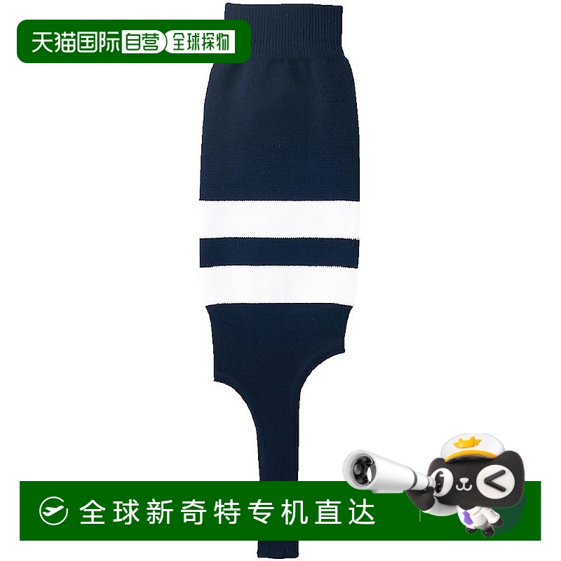 【日本直邮】美津浓棒垒球袜 常规款 12JXBS21 海军蓝/白（条纹款