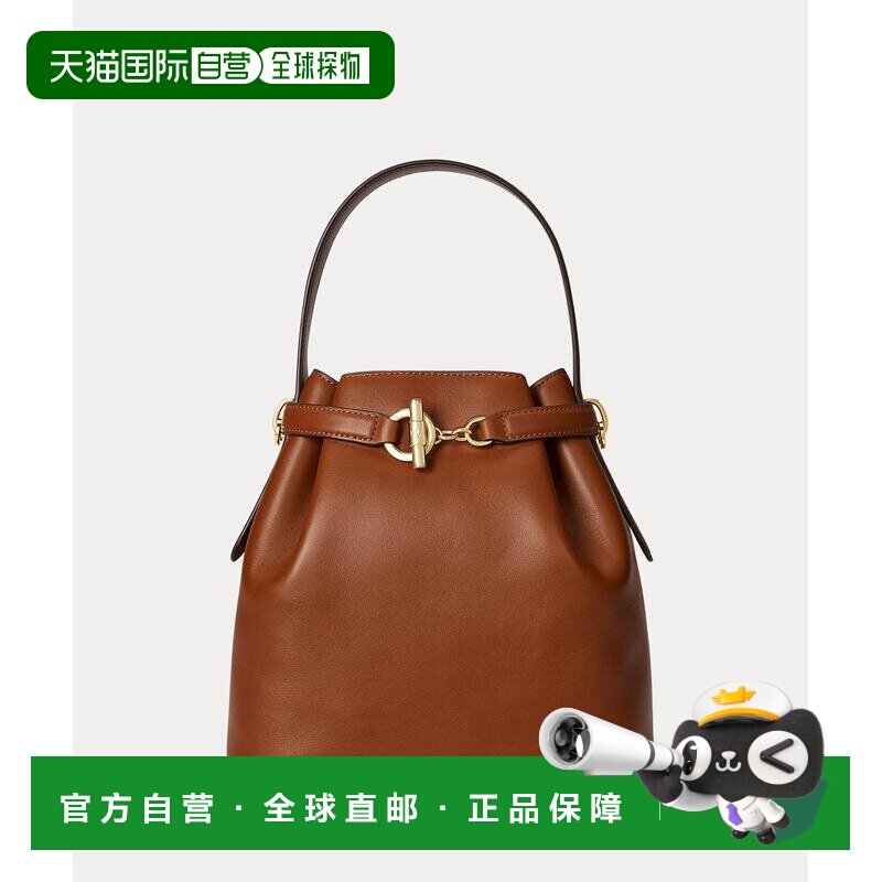 日本直邮LAUREN RALPH LAUREN 女装 牛皮革 中号 Blaike 桶包 可