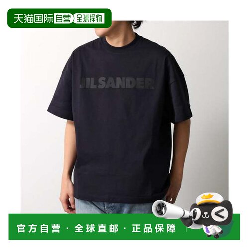 日本直邮JIL SANDER 短袖T恤 J21GC0001 J45317 徽标 402 午夜蓝