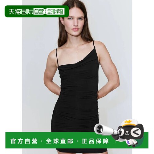 日本直邮MANGO 黑色迷你连衣裙 RASA