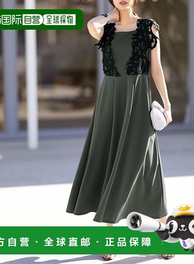 日本直邮RANAN 蕾丝拼接剪裁连衣裙长裙 R05096EW12264