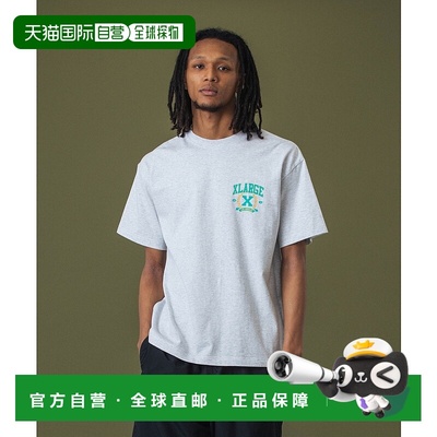 1h可退 日本直邮XLARGE 男女同款 短袖基础T恤 左胸配色Logo简约