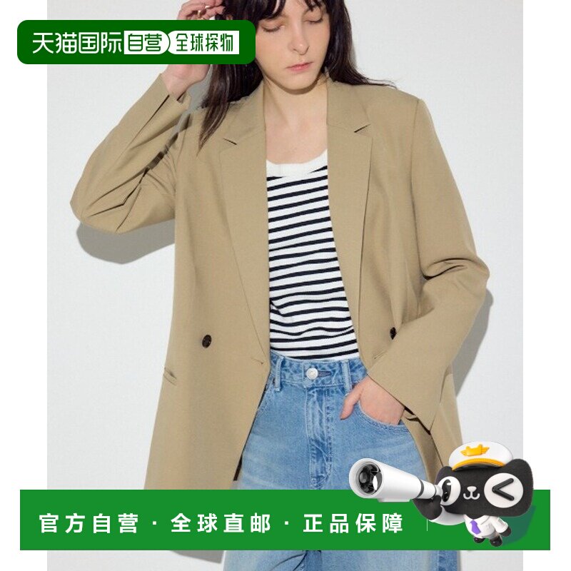 1h可退 日本直邮AZUL BY MOUSSY 女装 修身双排扣西装外套 春季百