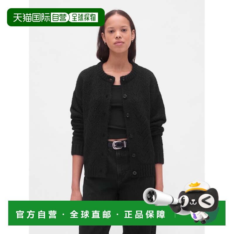 日本直邮GAP W 柔软舒适点状针织发卡长袖开衫图片