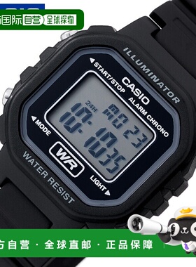 日本直邮卡西欧标准手表液晶/黑色树脂表带CASIOW-LA-20WH-1A女士