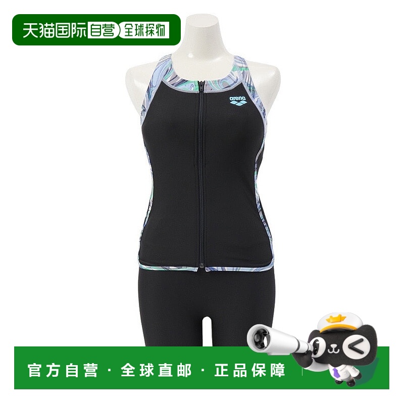 日本直邮ARENA 女士健身水泳分体式Y背泳衣 AS5SWF48L GYBL