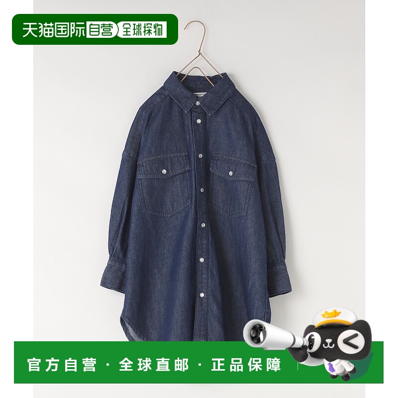 1h可退 日本直邮LOWRYS FARM 女童牛仔衬衫连衣裙 西部风设计 573