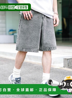 1h可退 日本直邮Rocky Monroe 男女同款化学水洗复古风宽松牛仔短