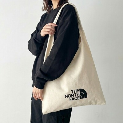 日本直邮The North Face 男女通用手提袋棉质米白色TNF TRIG BAG