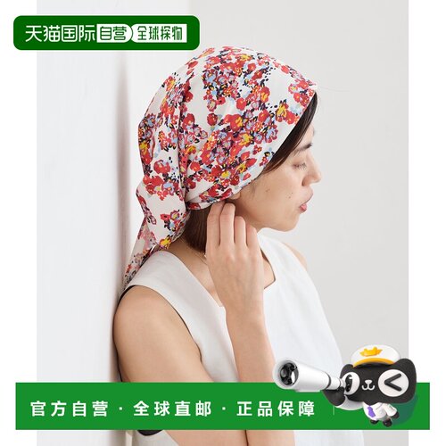 日本直邮Maison IENA 女士 抽象花卉印花方巾 26090900003030
