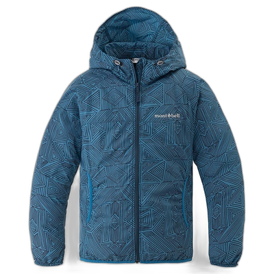 日潮跑腿Montbell蒙贝欧 Windblast 印花夹克 儿童 130-160 #2 13